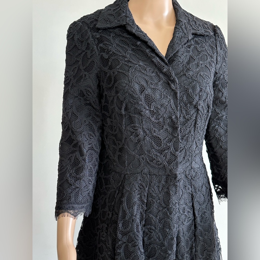 Coat, dress, Max & Mia black lace, knee length, lined, Sz M, N w/o Tag, NICE!!!